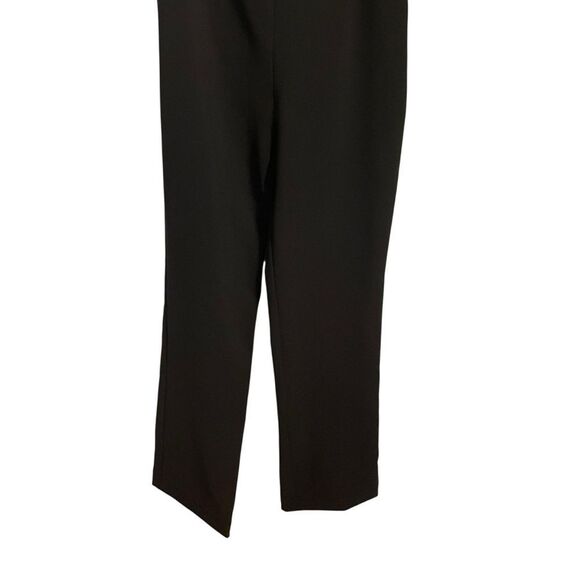 Zara Black Asymmetric Satin Trim Tuxedo Jumpsuit XS NWT - Picture 4 of 7